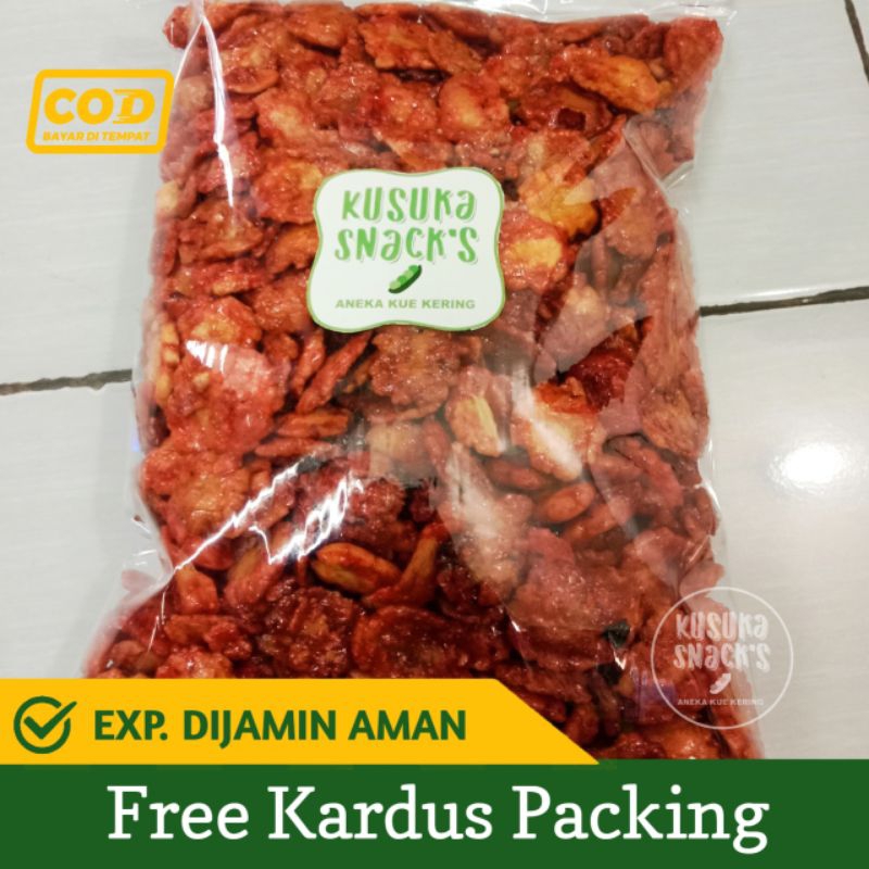 

Emping melinjo matang pedas manis 1kg /1000grm-cod