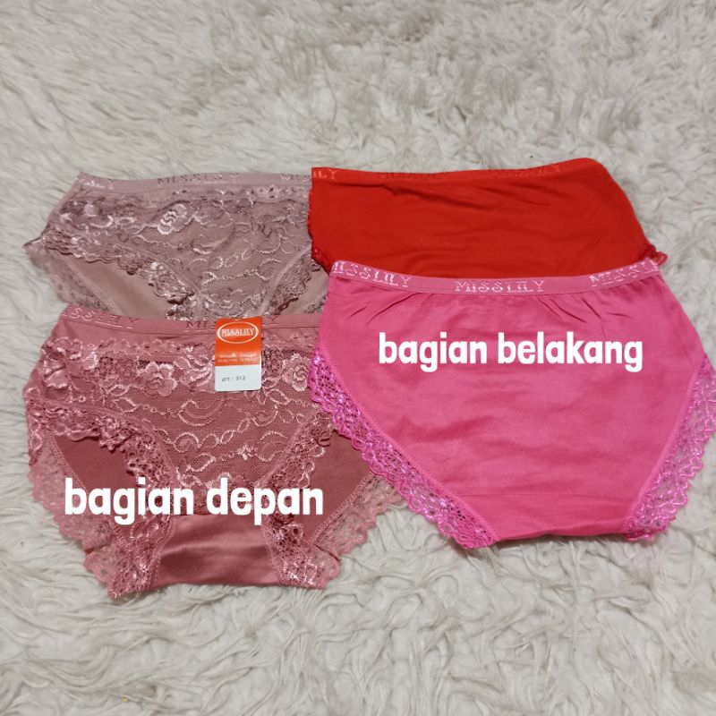 celana dalam wanita brukat mislslily model midi