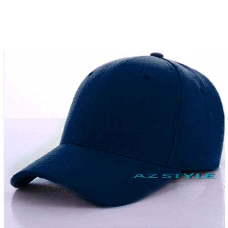 Topi Baseball Polos Tebal Unisex Topi Polos Denim