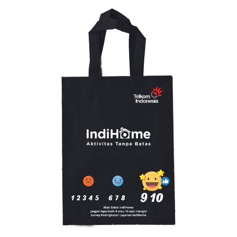 

Goodie Bag Spunbond tas sablon manual Ekonomis