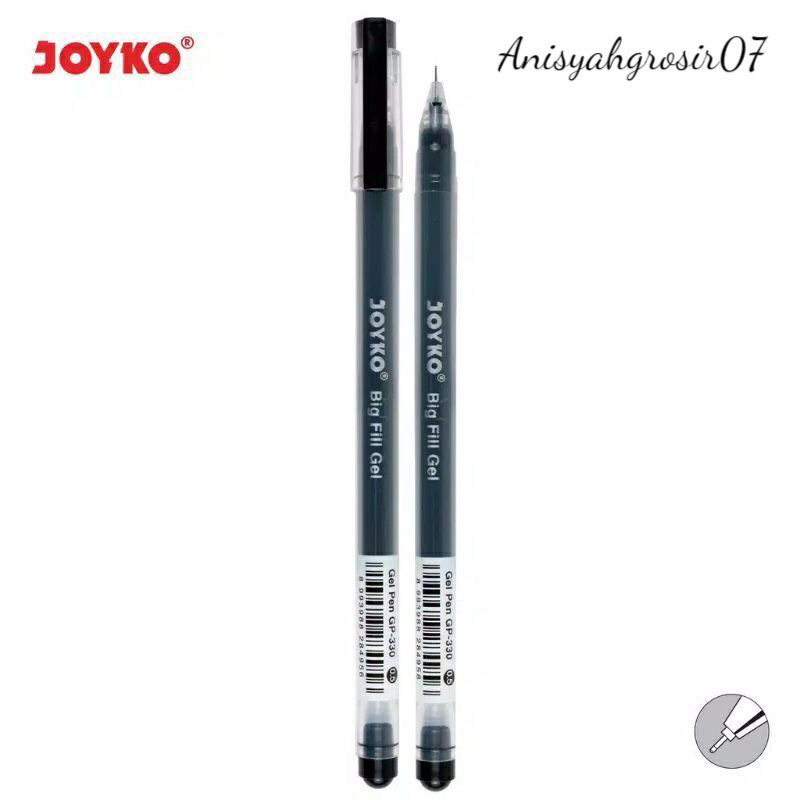 

(SATUAN) Bulpen Pulpen Gel Joyko Big Fill GP330 0.5mm hitam