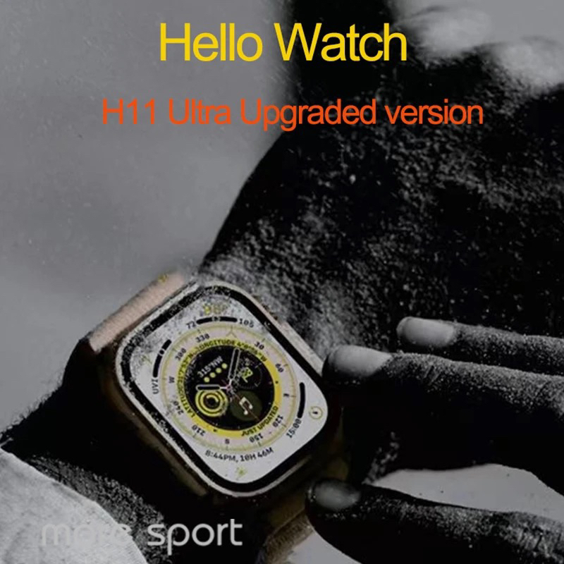 (FREE STRAP) hello watch x h11 ultra upgrade latest version smartwatch ultra copy series h11