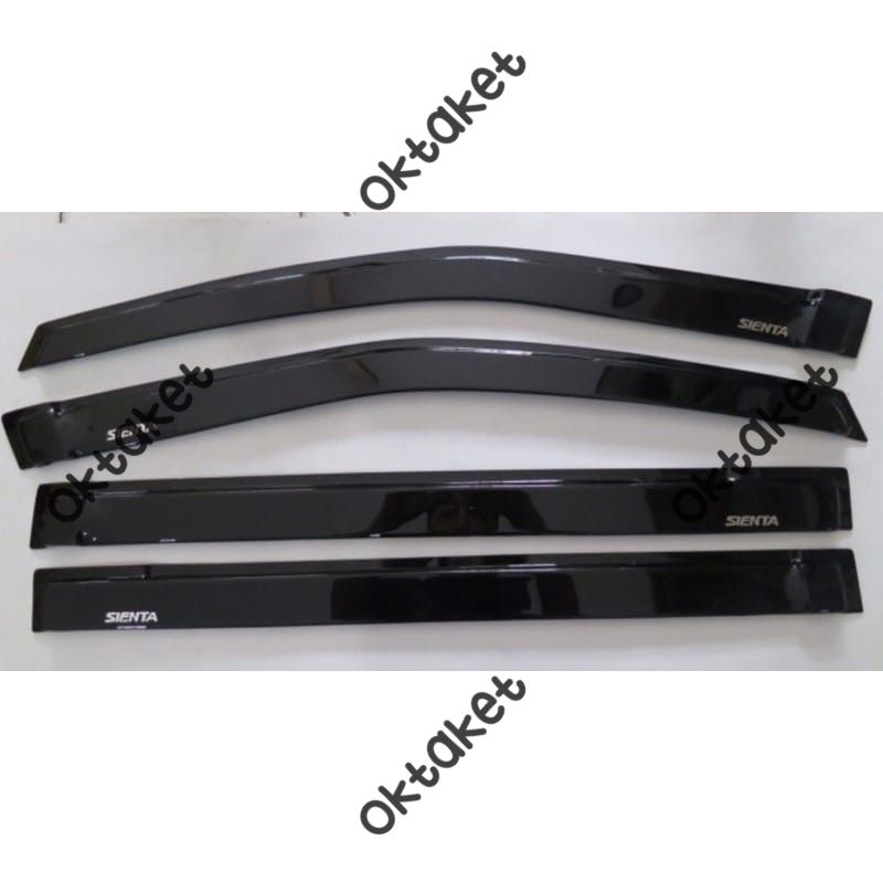 talang air Side visor Slim Toyota Sienta 2016 2019 2023 hitam