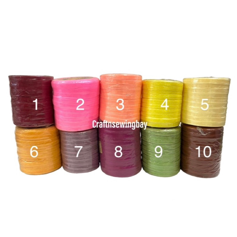 

Pita Organdi Polos/Organza Ribbon Size 1/4inch 0,6cm per roll