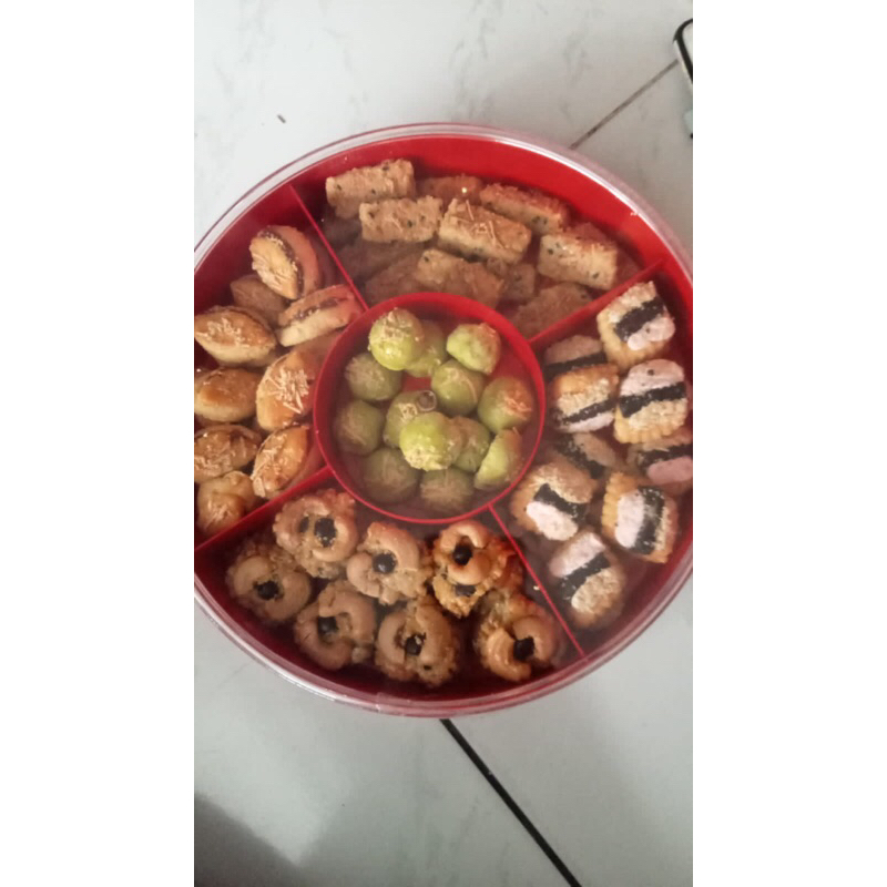 paket kuker sandy 5 rasa dalam satu toples berat 700 gr sama toples