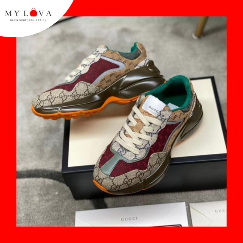 [Mirror VIP] Gc GG Rhyton Sneakers Sepatu Wanita