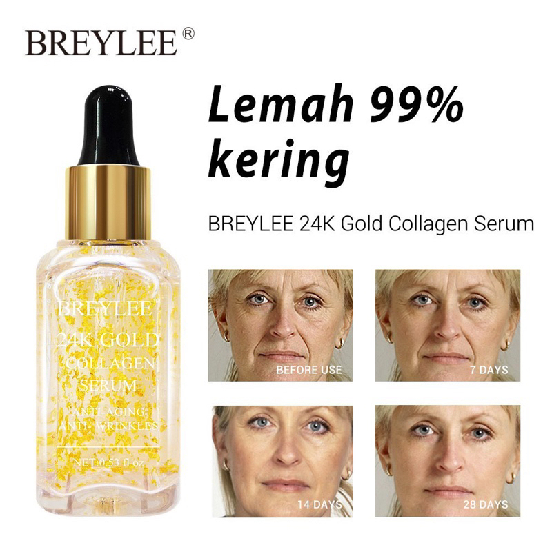 BREYLEE Serum Wajah - 1pc (17ml) / Serum Vit C Hyaluronic Acid Rose Soothing