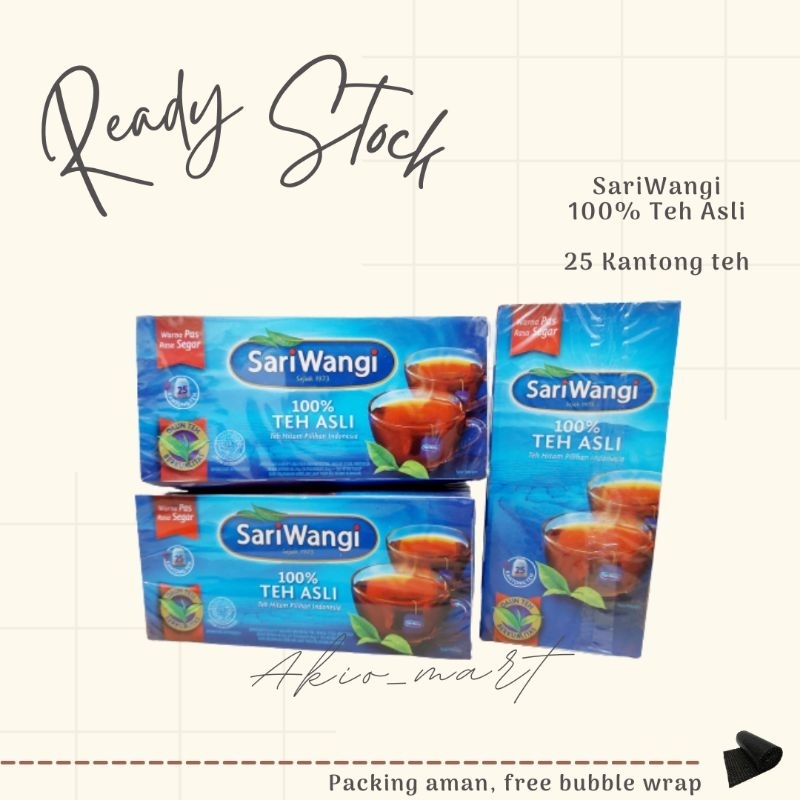 

SariWangi Teh Asli Black tea 1 pack isi 25 kantong