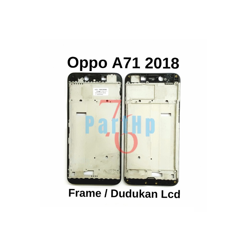 Frame Bezzell  - Oppo A71 2018 - Dudukan Lcd Bezzell Bezel Bejel - Hitam