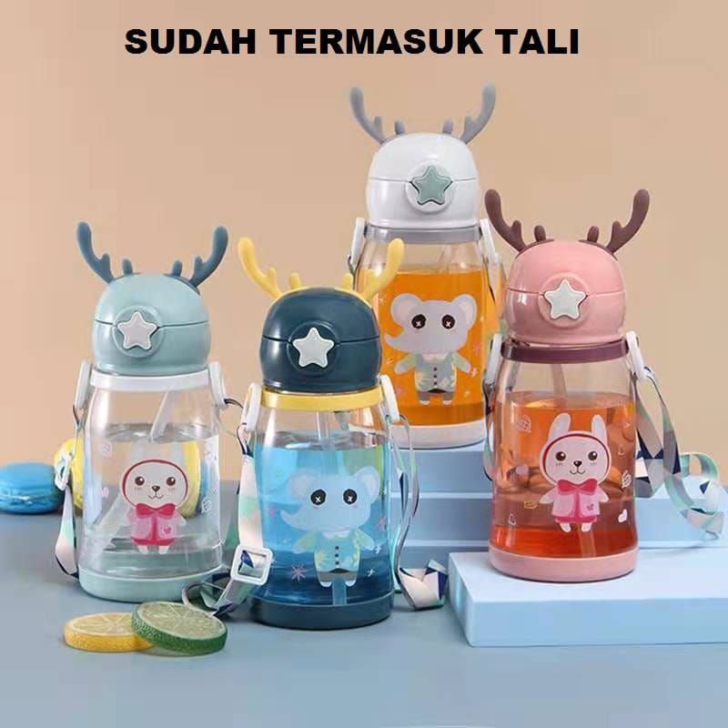 READY BOTOL MINUM ANAK RUSA 450 ML MURAH PROMO WARNA RANDOM CEWEK / COWOK