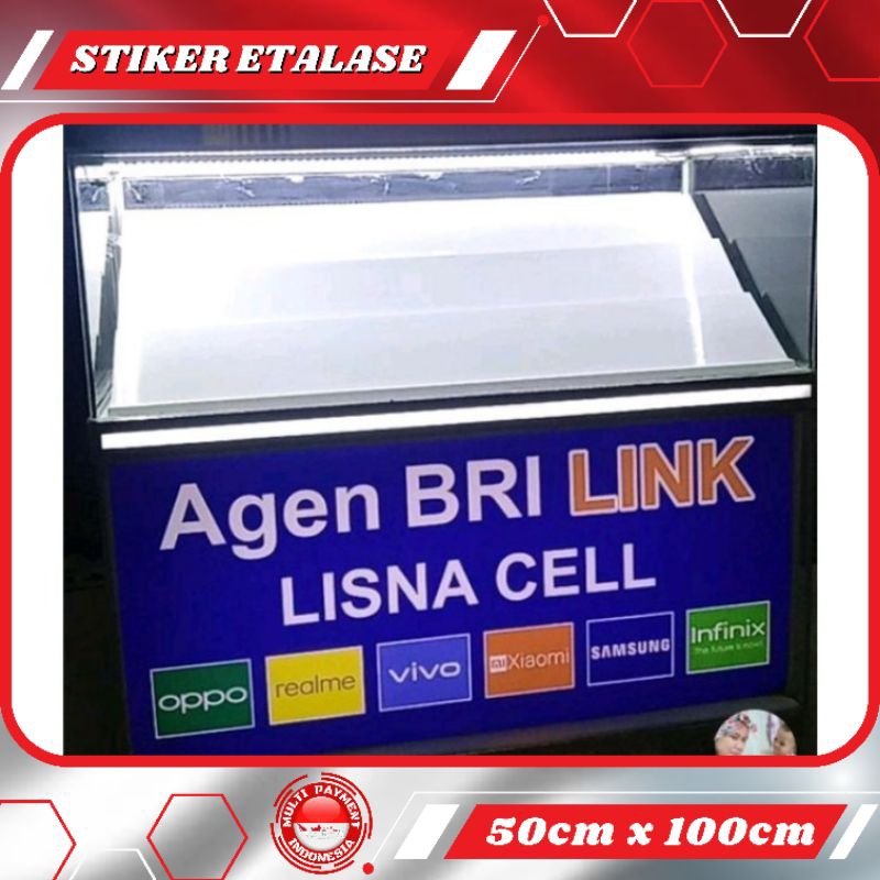 

STIKER VINYL ETALASE KONTER AGEN BRILINK