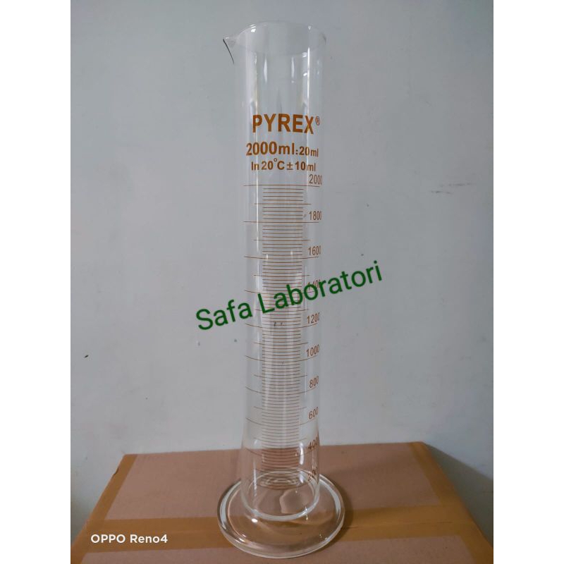 Gelas Ukur 2000ml Pyrex/ Measuring Cylinder 2000ml Gelas Takar Kaca