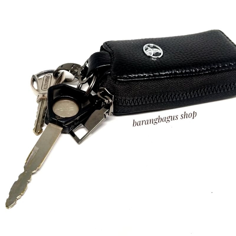 Dompet Hardcase Tempat Remote Mobil keyless Kulit Gantungan TOYOTA