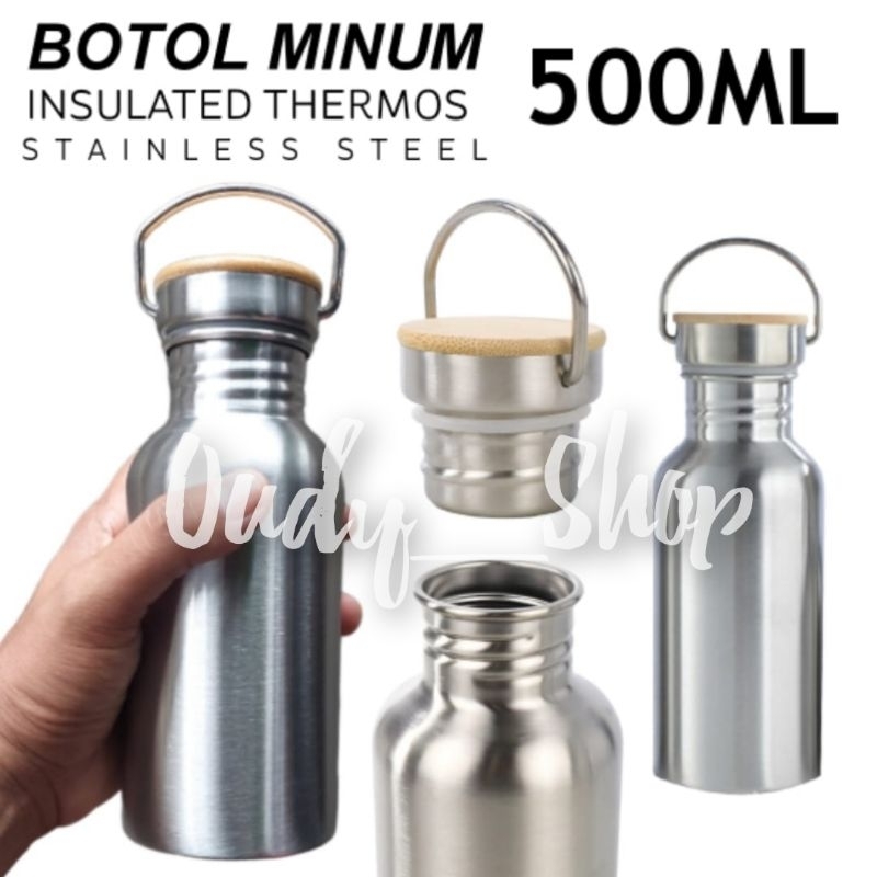 Botol Minum Travel Aluminum Praktis Insulated Thermos