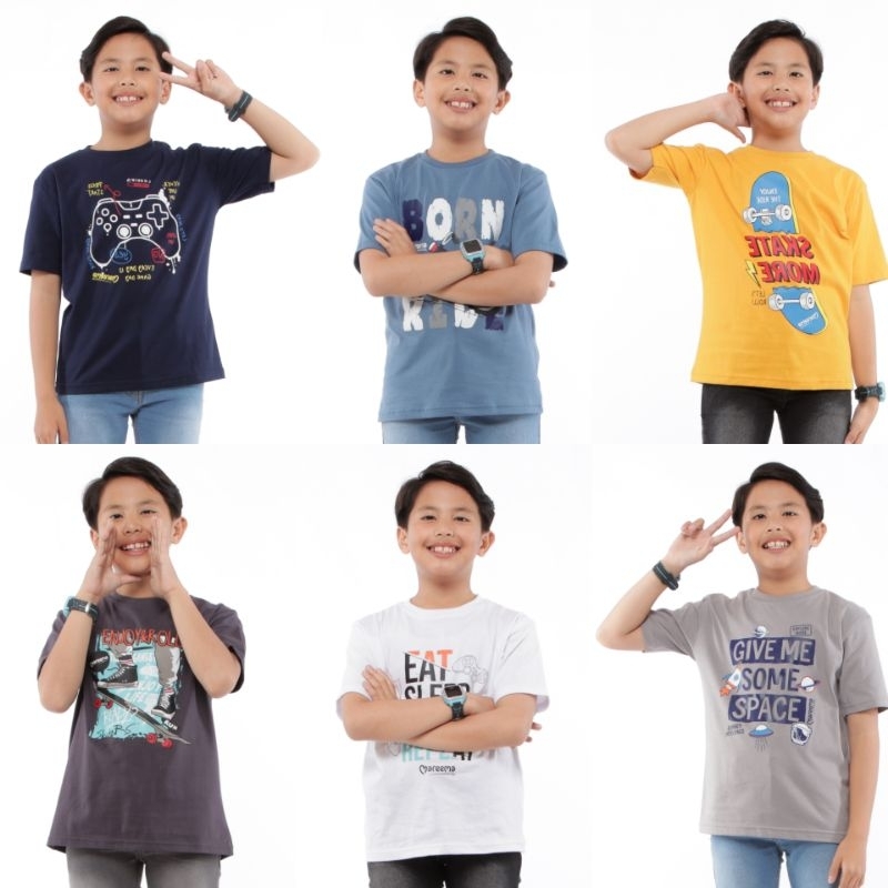 Atasan Kaos Baju Anak Laki Laki Lengan Pendek 5 Sampai 14 Tahun