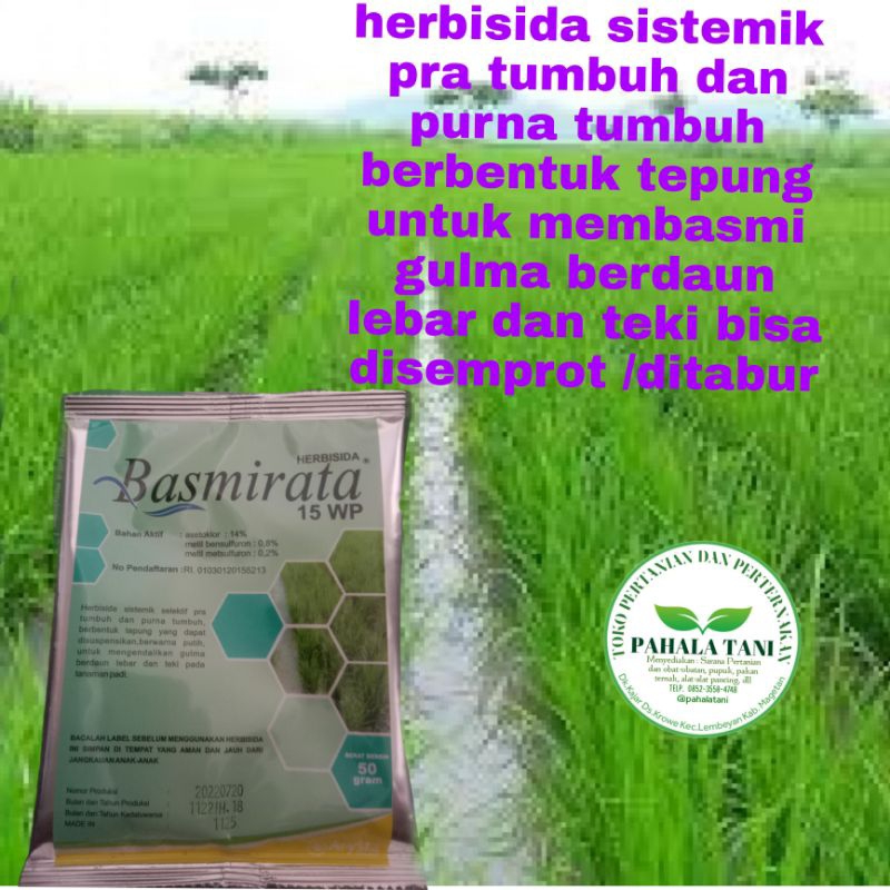 Basmirata/obat rumput /racun rumput padi/rumput teki