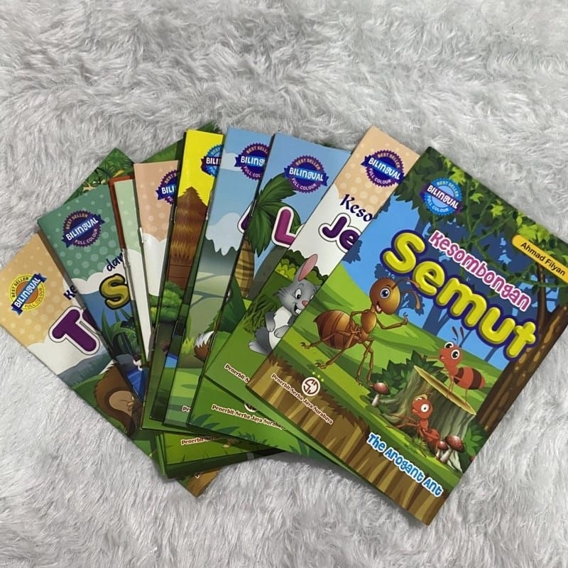 MEDAN READY INSTANT BUKU CERITA / Dongeng Bilingual Indonesia Inggris / Buku Cerita Anak / Buku Cerita Balita