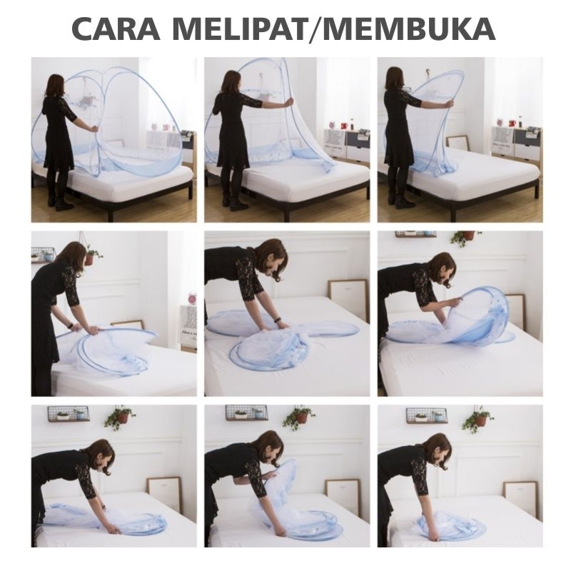 KELAMBU BUTERFLY  SUPER JUMBO UK 200 x 200   Kelambu Tempat Tidur Model Tenda Anti Nyamuk Kasur Bayi Dewasa Kamar