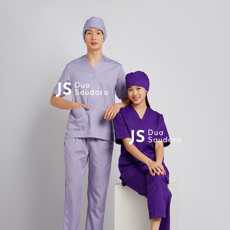 BAJU OK LENGAN PENDEK |SERAGAM OK | BAJU JAGA | BAJU PERAWAT OKA | SERAGAM JAGA | SCRUBS DOKTER