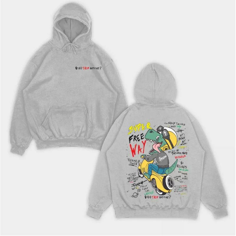 Hoodie jumper Road trip anyone (pria &amp; wanita)