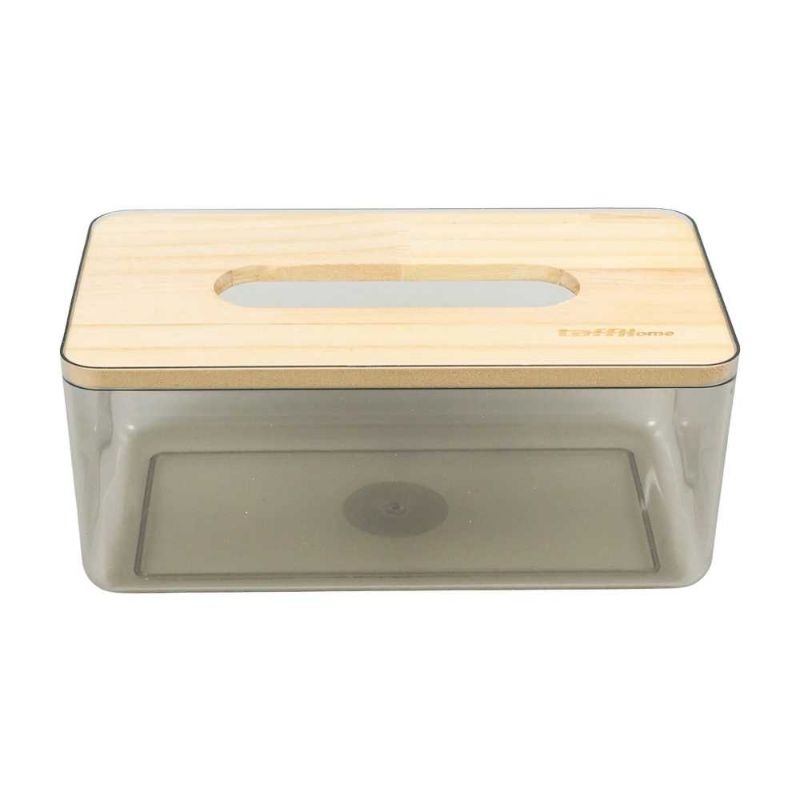 TaffHOME Kotak Tisu Kayu Nordic Minimalist Tissue Box Large ZJ011 Gray