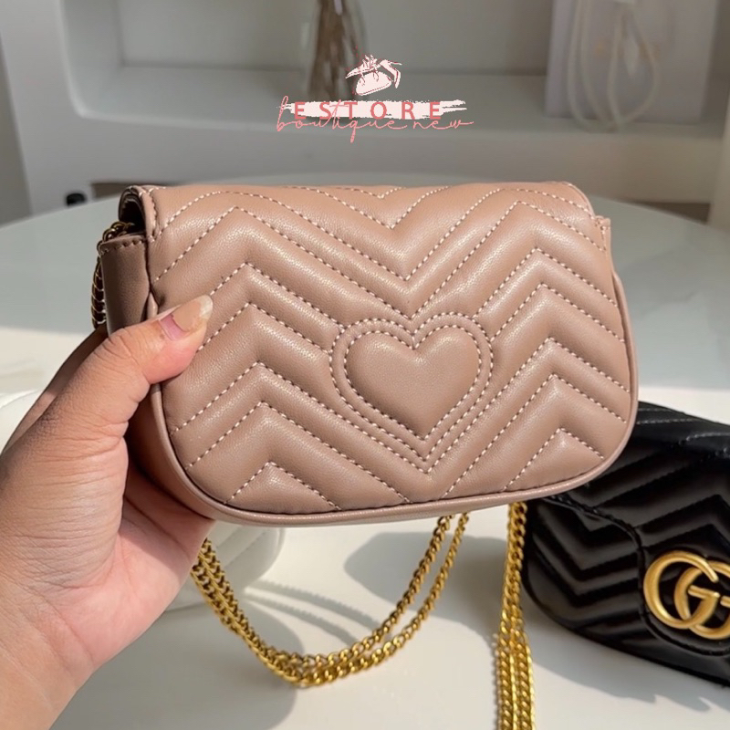 Tas Wanita Gc Mini Marmont Chain Strap