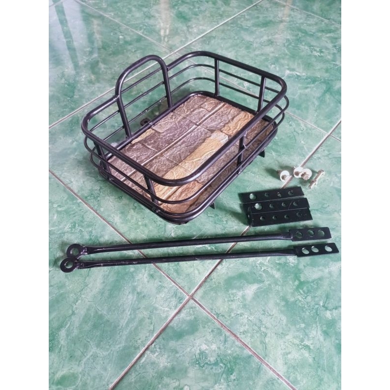 (PROMO)Kranjang klasik /Front Rack depan sepeda Mtb minivelo minion sepeda Lipat Kranjang Universal