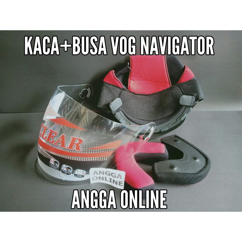 Busa Helm VOG Navigator + Kaca Helm VOG Navigator