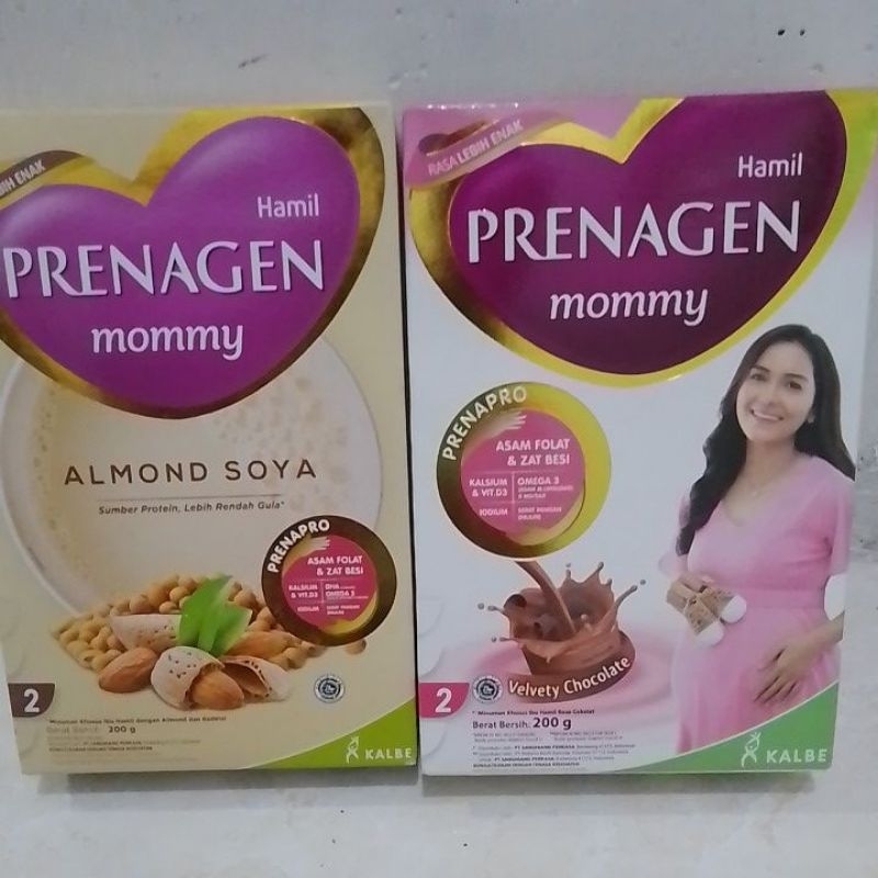 

Prenagen mommy almond soya, coklat vanila strawberry 180 grm