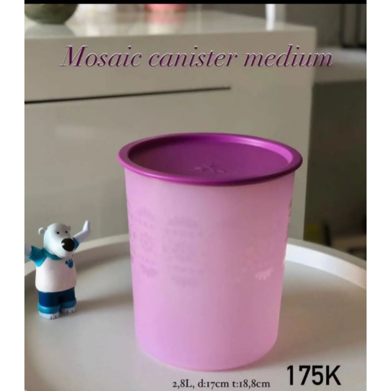 medium mosaic canister