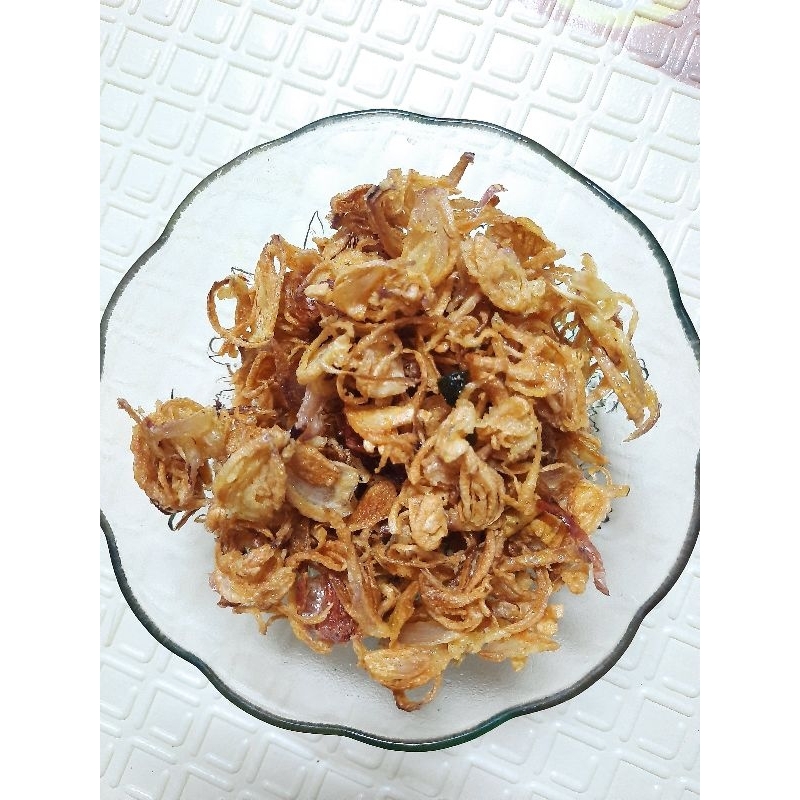 

BAWANG GORENG ASLI TANPA TEPUNG HOME MADE 150 gram