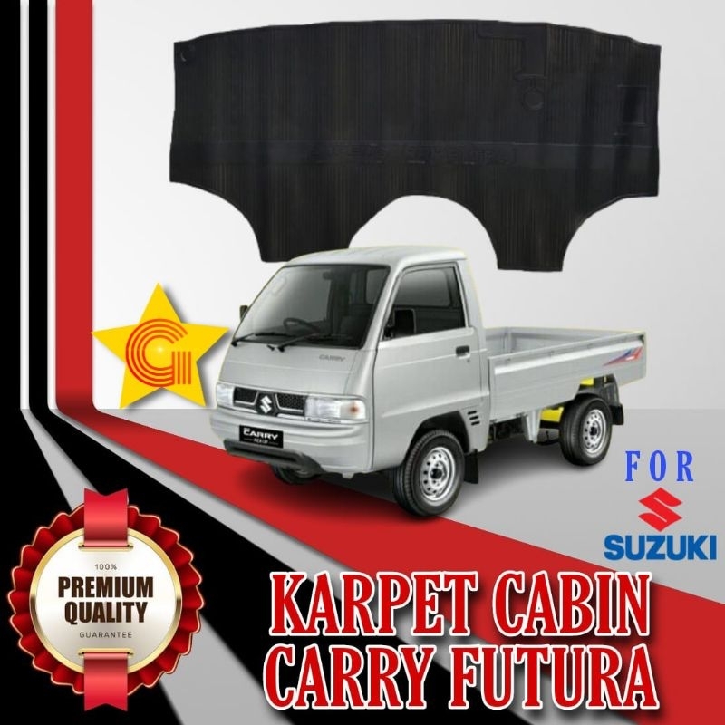 Karpet Karet Berlogo Suzuki Futura Pickup 2010-2023 Cabin Depan