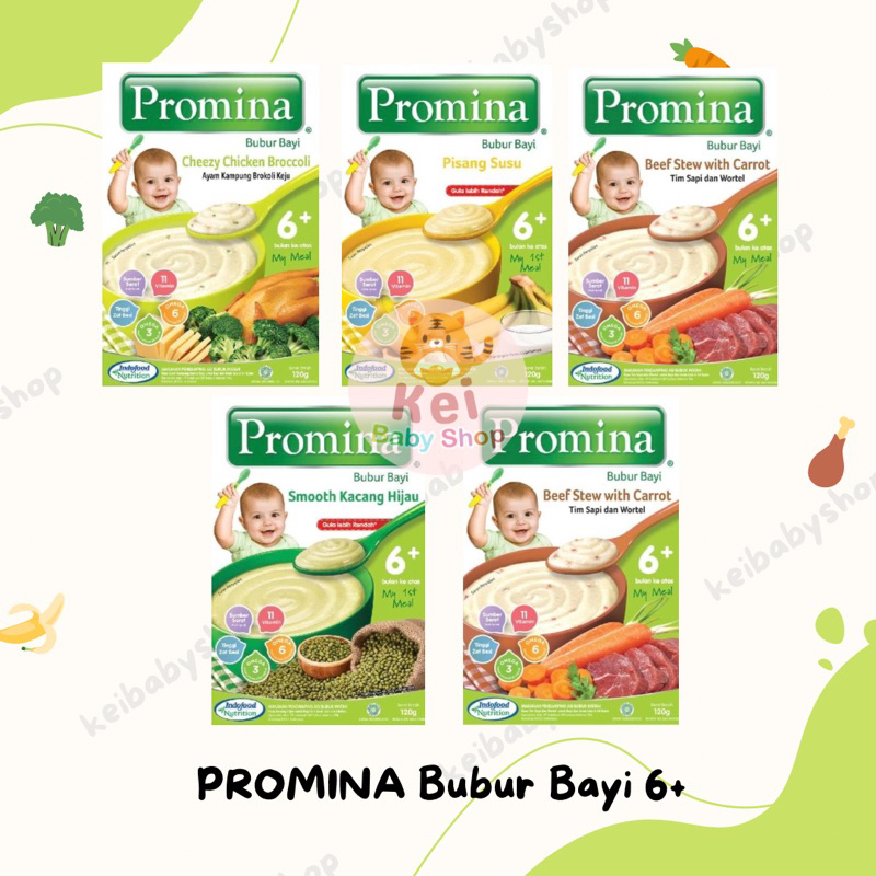 Promina Bubur Bayi 6+ 120g / Bubur MPASI