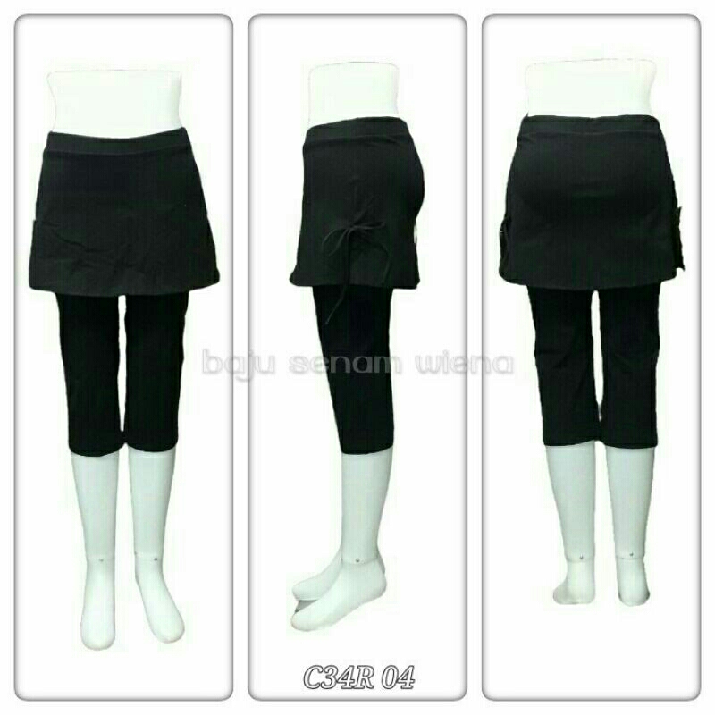 CELANA SENAM ROK UKURAN JUMBO - CELANA SENAM ROK BAHAN KATUN