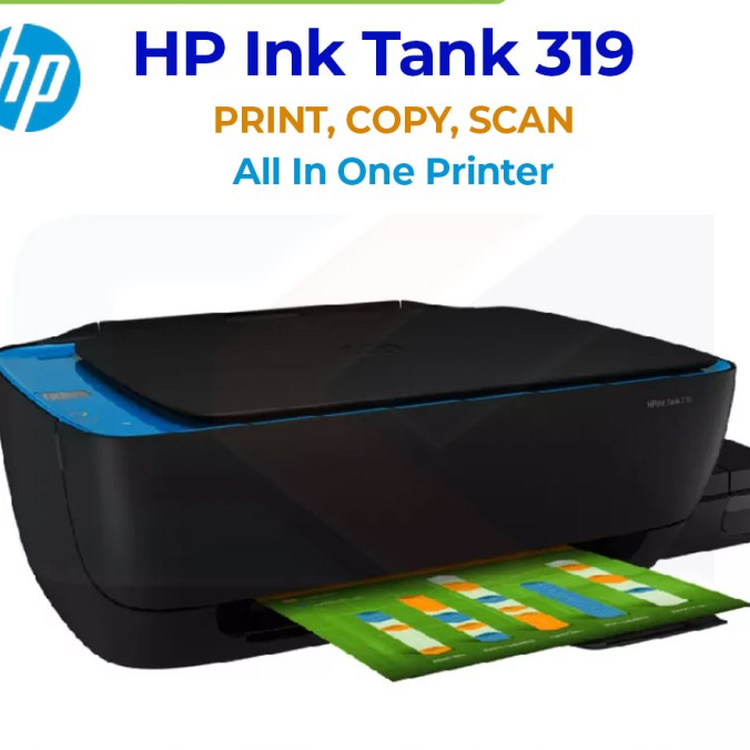 HP Ink Tank 319 All In One Printer (Print, Scan, Copy)