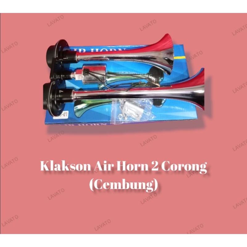Klakson Air Horn 2 Corong (Cembung)