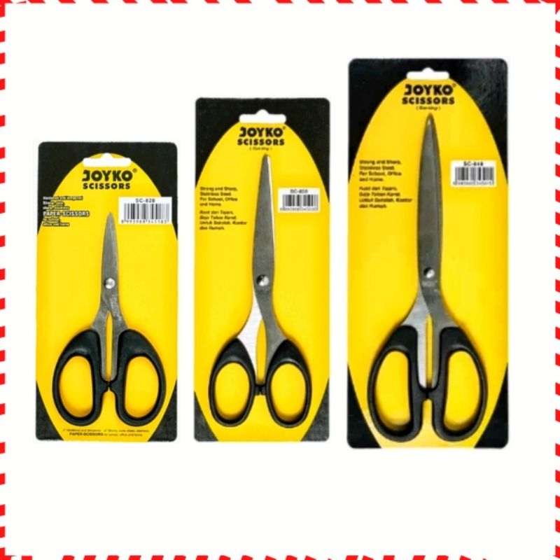 

Gunting JOYKO Scissors Kertas Karton Kain Tajam Stainless Steel