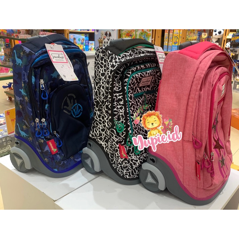 okiedog stardust 2in1 backpack and trolley / tas sekolah anak