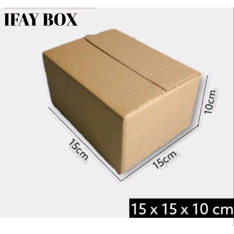 

Kardus box Ukuran 15x15x10 cm Single wall polos