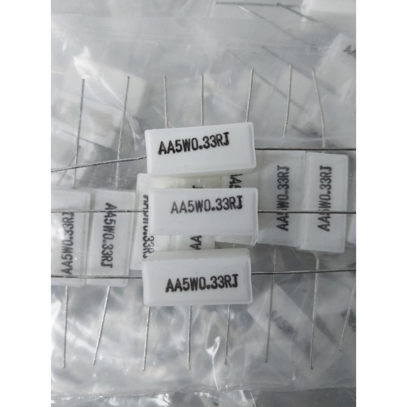( 1 pcs ) R kapur 5w 0.5ohm , R kapur 0.5RJ 5w