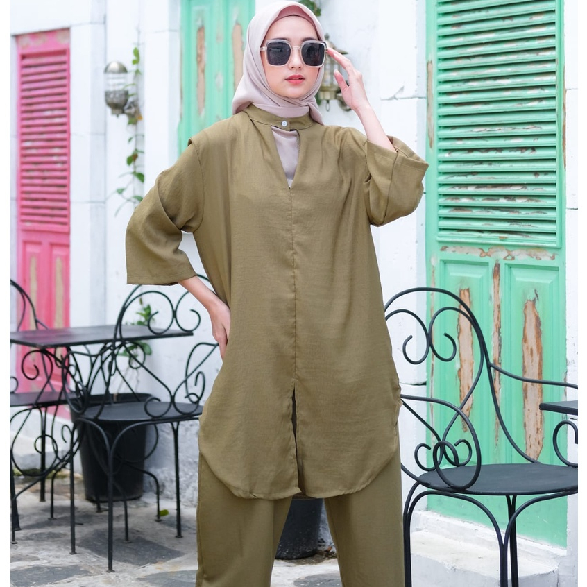 Mozza set | Oneset tunik lengan 3/4