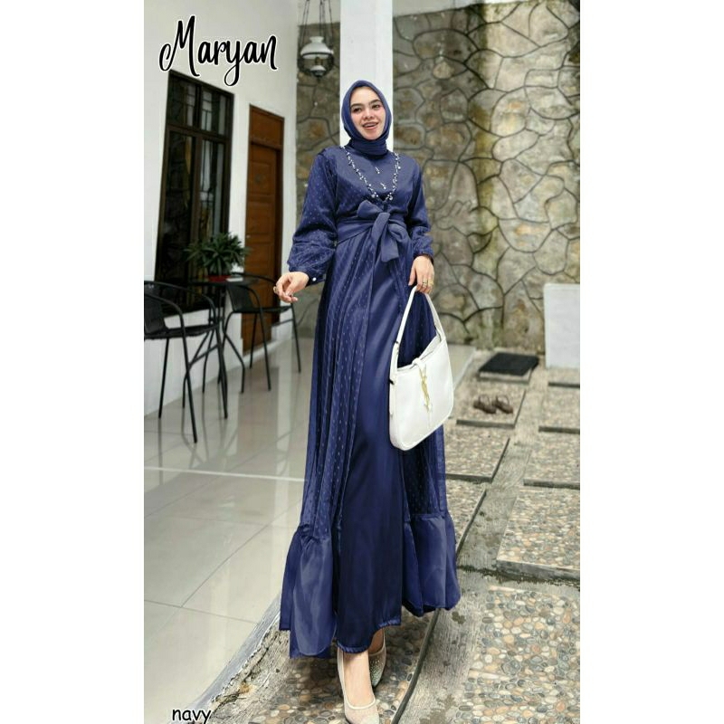 Maryan Set, SETELAN LEBARAN GAMIS +OUTER TILE CANTIK MODIS FIT XXL LD 110 TERMURAH OOTD KEKINIAN TERLARIS