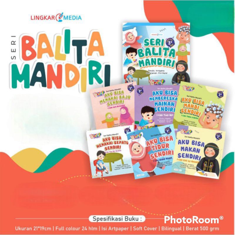 Paketan Isi 6 Buku Cerita Anak Seri Balita Mandiri_Lingkar Media