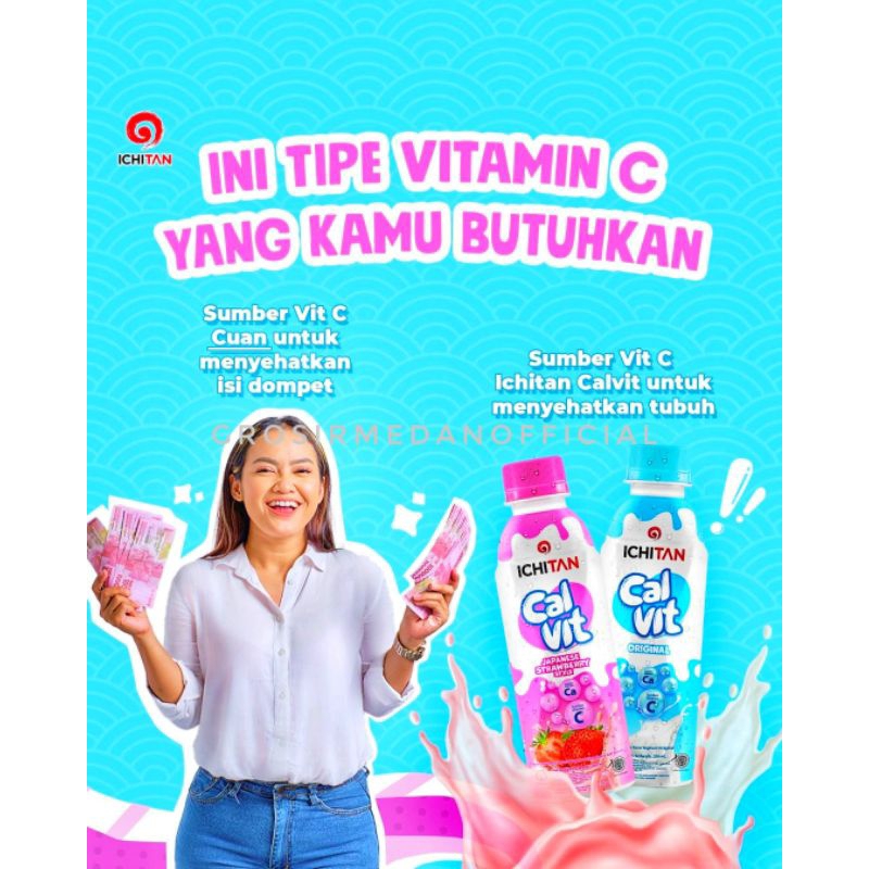 CALVIT ICHITAN - MINUMAN YOGHURT VITAMIN C DARI SUSU MURNI