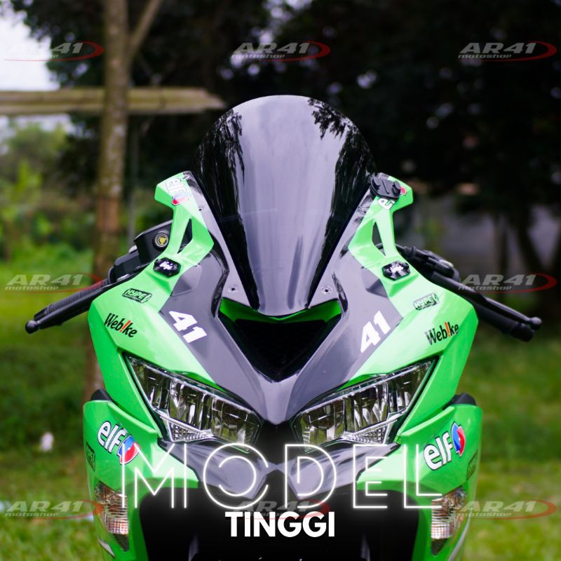 Windshield zx25r visor zx25r Kawasaki zx25r winshield zx25r tinggi MODEL TINGGI AR41