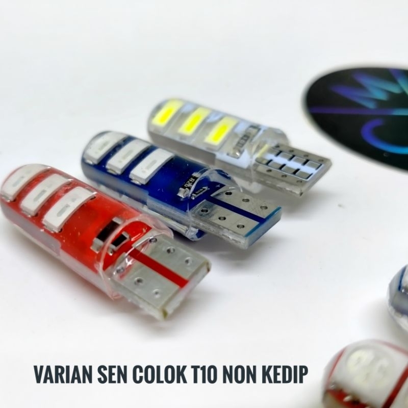 [READY STOCK] LAMPU DOP T10 SEIN SEN COLOK LED JELLY MOTOR MOBIL flash kedip / diam jeli 6 titik