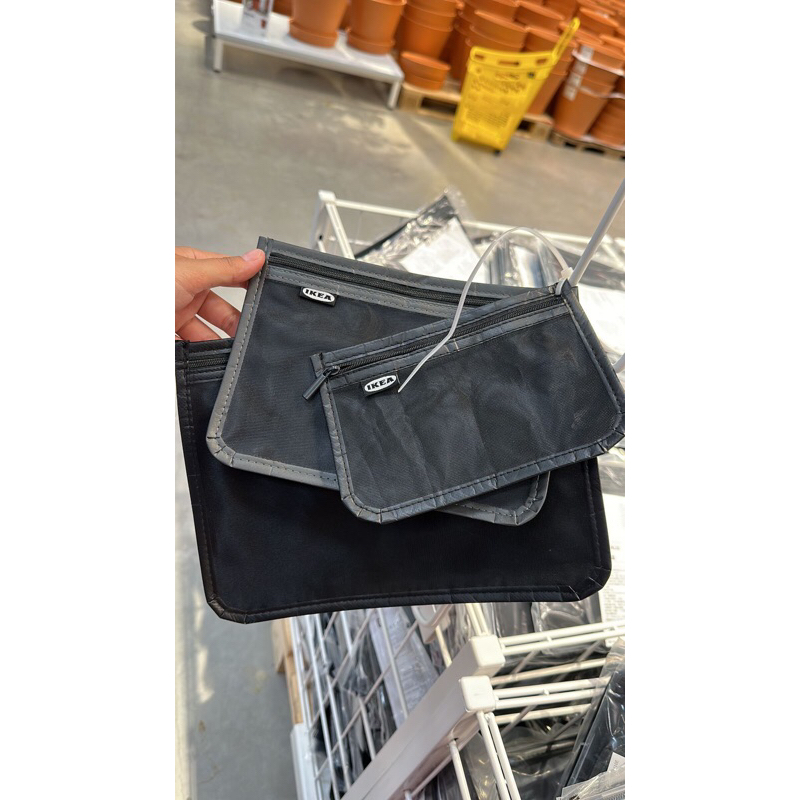 Ikea Broderlig Pouch 1 set isi 3pcs