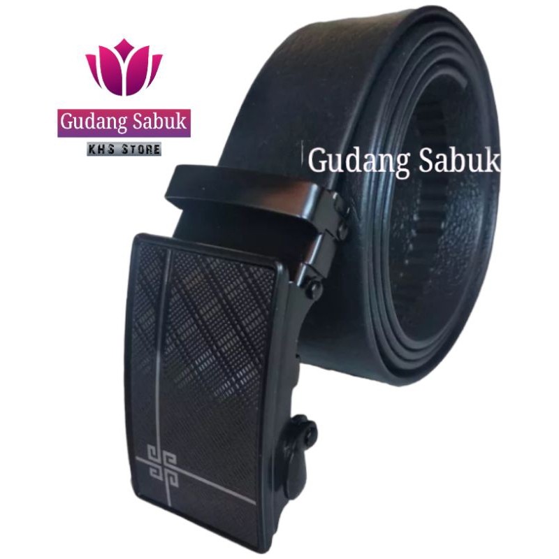 Ikat Pinggang Gesper Rel Kulit sintetis Berkualitas