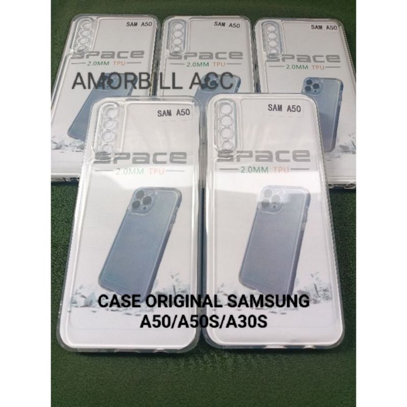 Clear Case Bening SAMSUNG A50 A50S A30S softcase transparan original