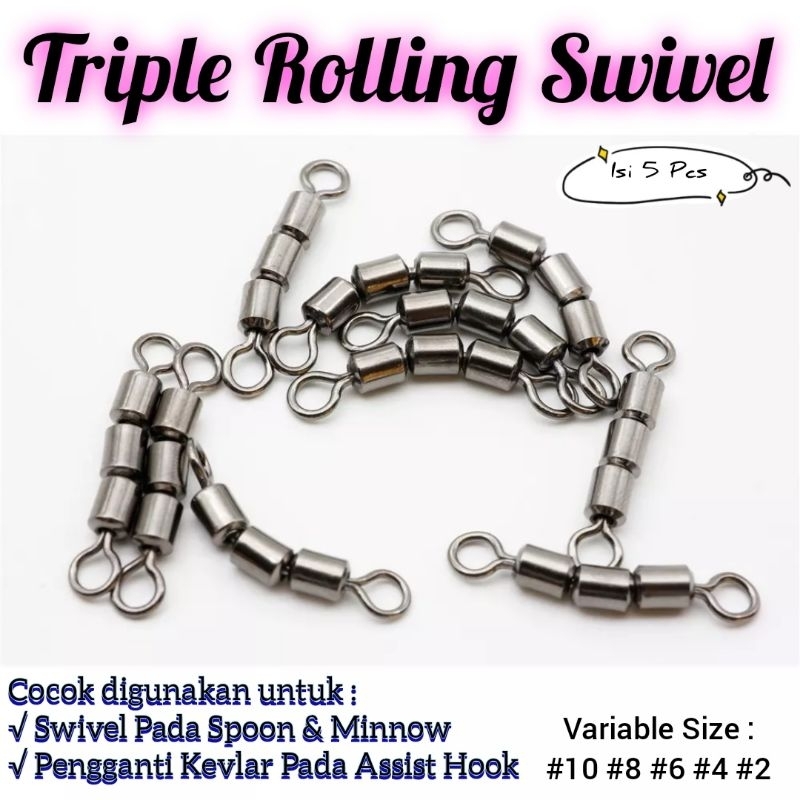 Triple Rolling Swivel